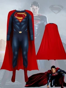 SUPER MAN HERO COSPLAY ADULT COSTUME 2ND SKIN BODYSUIT SIZE M L XXL AUSTOCK - Picture 1 of 4