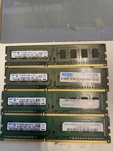Samsung PC3-10600 (DDR3-1333) 8GB(2GBx4) UDIMM 1333 MHz DDR3 RAM Memory Lot 5 - Picture 1 of 1