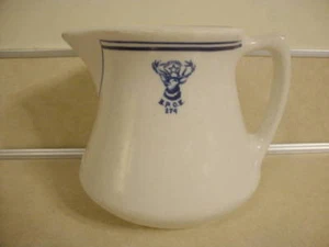 Vintage Jackson Restaurant Ware China 4 1/2" Large Cream Pitcher B.P.O.E. 274! - Picture 1 of 5