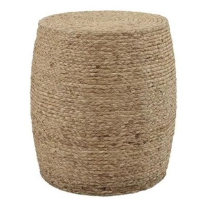 Uttermost Resort Farmhouse MDF Rope and Fir Accent Stool in Natural - Picture 1 of 4