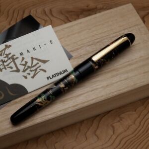 Platinum #3776 Century Kaga Hira Makie Fountain Pen SANSUI M-Nib PNB-30000B#84-3