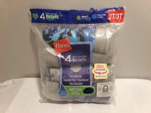 Hanes Toddler Boy's Briefs 4 pack Size 2T-3T - Picture 1 of 3