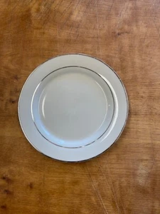 Strawberry Street Fine China White Platinum Salad Plate 1 ea 3 available - Picture 1 of 3