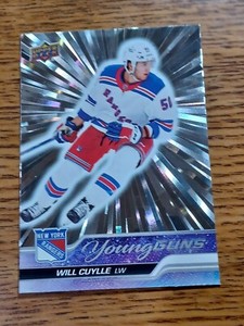 2023-24 Upper Deck #213 Will Cuylle Young Guns Outburst Silver SP Rangers
