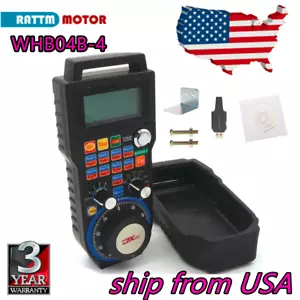 【US】4 Axis Electronic Wireless Handwheel Manual Control CNC Mach3 USB Handle MPG - Picture 1 of 15