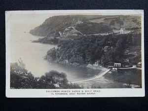 G.W.R. Offizielle Great Western Railway SALCOMBE NORTH SANDS um 1913 RP Postkarte - Bild 1 von 3