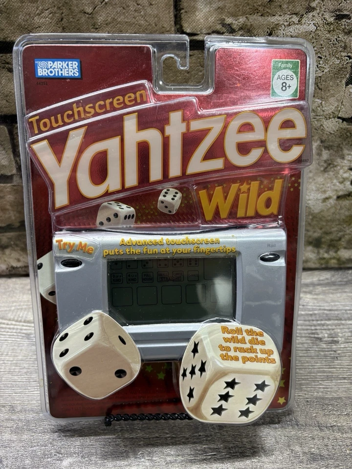 2005 Yahtzee Wild Touchscreen Handheld Game Hasbro 44251