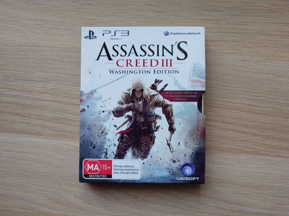 Assassin's Creed III Washington Edition PS3 Game | Slipcase | NEW - Image 1 of 4