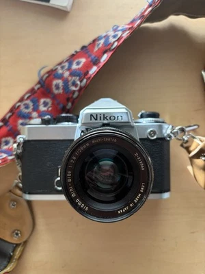 Nikon Camera FE w/ 50mm 1:1.8 E Series Lens Film Tested Working - Image 1 of 4