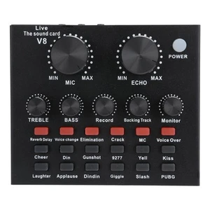Live Sound Card Voice Changer Bt Support Mobile Phone Computer Headset Usi BUU - Afbeelding 1 van 12