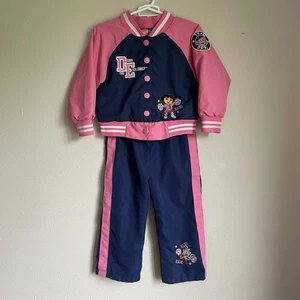 Dora The Explorer Nick Jr Vintage Y2K Tracksuit Set Size 2T - Picture 1 of 9