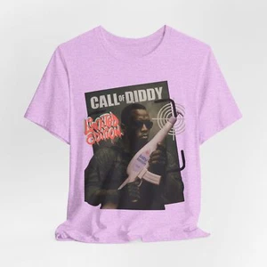 Camiseta Gráfica Urbana, Camisa Call of Diddy, Camiseta Unisex Manga Corta, Hip Hop - Imagen 1 de 42