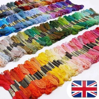 50 x Multi Colors Cross Stitch Cotton Embroidery Thread Floss Sewing Skeins！ - Image 1 of 4