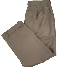 Croft & Barrow Dress Pants, Men's, 34 in x 29 in, Brown, 100% Polyester, Pockets - Picture 1 of 6