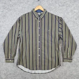 Bugle Boy Men's Multicolored Striped Shirt Size XL 100% Cotton Vintage SPECKS - Picture 1 of 11