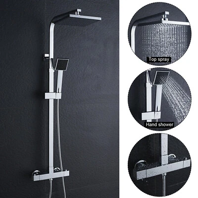 Duschsystem Mit Thermostat Duscharmatur Regendusche Duschset Handbrause Massage  - Bild 1 von 4