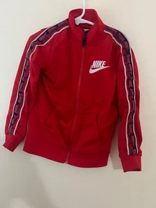 Nike Track Jacket Boys Size 4t Red Full Zip - Picture 1 of 3