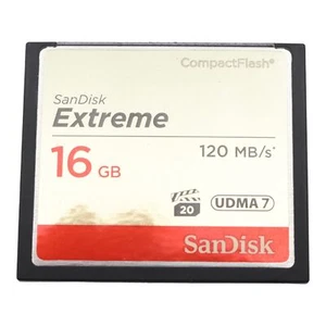 16GB Extreme Compactflash CF Card 120MB/S San Disk Sandisk UDMA 7 - Picture 1 of 2