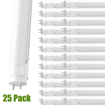 25 Pack T8 4FT LED Tube Light Bulbs G13 Bi-Pin 28W Garage F40T12 48'' Shop Light - Image 1 of 4