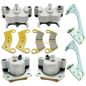 Front Rear Brake Calipers All 4 W/Pads for Polaris RZR 900 RZR XP 900 2011-2014 - Picture 1 of 11