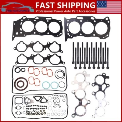 FOR 2005-2016 TOYOTA CAMRY SIENNA LEXUS ES350 3.5L HEAD GASKET SET BOLTS 2GRFE - Image 1 of 4