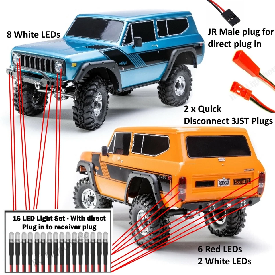 Redcat Racing Gen8 Scout II LED Light Set with 16 LED Lights 8W6R2W - Image 1 of 4