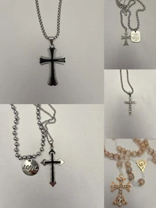 Classic Cross Necklace, Perfect for Daily Wear, Baptism, First Communion - Picture 1 of 22