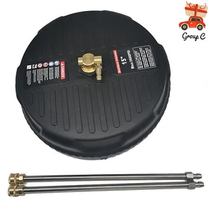 15" Pressure Power Washer Rotary Flat Surface Patio Cleaner 3600PSI 100% GENUINE - Picture 1 of 13