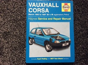 Haynes Handschaltung Vauxhall (Opel) Corsa März 1993-97 (K-R Reg) Benzin - Bild 1 von 6