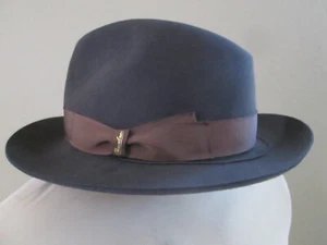 BORSALINO Italy FUR Felt FEDORA The Finest Hat men's - Picture 1 of 10
