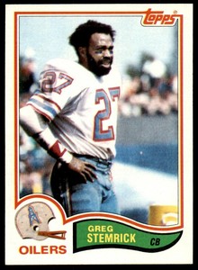 1982 Topps Greg Stemrick Houston Oilers #106