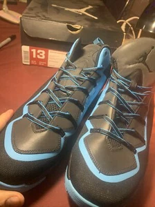 AIR JORDAN-SUPER.FLY2-BLACK/DARK POWDER BLUE-SIZE Men's 13 (645058-006) - Picture 1 of 12