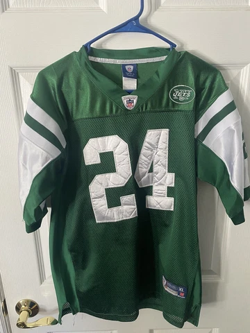 Nike on field Men’s New York Jets darrelle Revis #24 jersey green XXL Cover