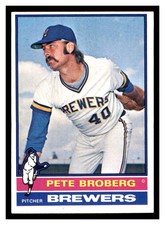 1976 Topps (EX) #39 PETE BROBERG Milwaukee Brewers ~B3GG