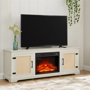 Electric Fireplace 23" Fireplace Insert with 70 Inches TV Stand Console Table - Picture 1 of 15