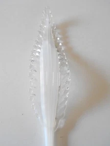 KRONLEUCHTER MURANO VENEDIG ERSATZTEIL SPARE PART RECHANGE GERADE BLATT FOD1/3 - Bild 1 von 5