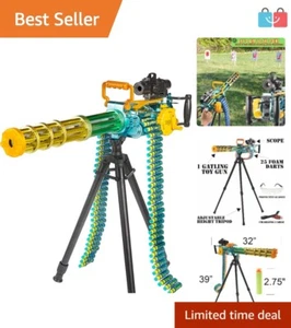 Gatling Foam Dart Gun with Adjustable Tripod & Protection Goggles - Perfect Gift - Picture 1 of 10