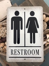 Metal Restroom Sign Products For Sale Ebay