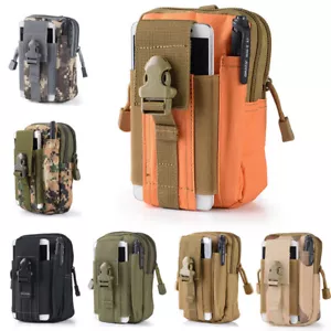 Paquete de cinturón táctico bolsa teléfono celular funda cintura molle herramienta funda para iPhone - Imagen 1 de 20