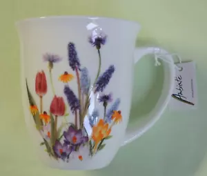 1 Porzellan Tassen Blumen viele Ambiente 0,4l Becher groß Kaffee Tee Tulpen Kro - Bild 1 von 6