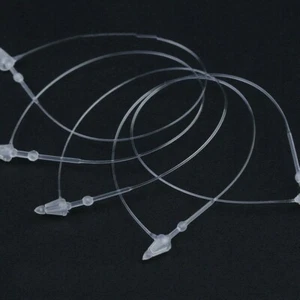 1000x Plastic Hang Tag Garment Price Label String Snap Lock Fastener Suppliers - Picture 1 of 4