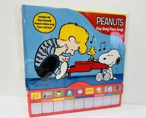 Peanuts Play Along Piano Songs Interactive Sound Book Rare New Linus Lucy Song - Picture 1 of 4
