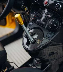 Piastra cambio Metal2Racing Abarth 500 595 695 alluminio carbonio grear plate - Photo 1 sur 1