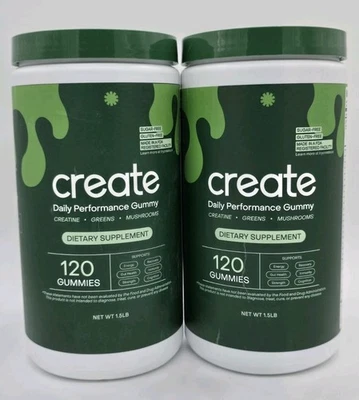 Lote de 2 Gomas Create Daily Performance 120 Novas e Seladas EXP 10/26 - Imagem 1 de 4