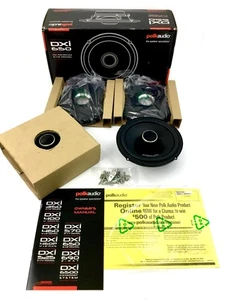 Polk Audio DXi650 6.5” 2-Way Car / Marine Audio Speakers Black 60 Watts TESTED - Picture 1 of 21