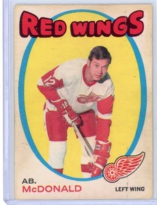 1971-72 O-PEE-CHEE AB MCDONALD #134 DETROIT RED WINGS VG VERY GOOD - Picture 1 of 2