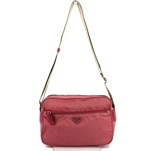 PRADA Tessuto Logo Nylon Schultertasche Pink Original 0151 - Bild 1 von 12