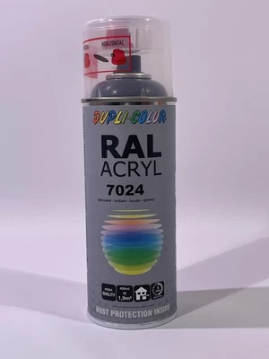2x DUPLI COLOR RAL-Lack 506529 Graphitgrau RAL 7024 Spraydose 400ml Glänzend - Bild 1 von 4
