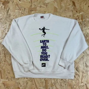 Nike Earth to Mike vintage años 90. ¿Lees? Over. Sudadera Michael Jordan L - Imagen 1 de 6