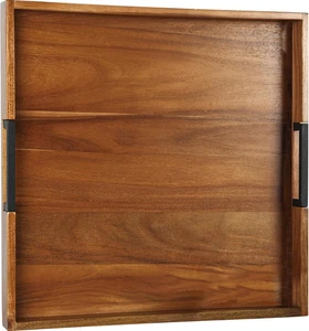 Großes quadratisches Ottomane Tablett für Wohnzimmer und Couchtisch 20 Zoll Deko AC - Bild 1 von 12